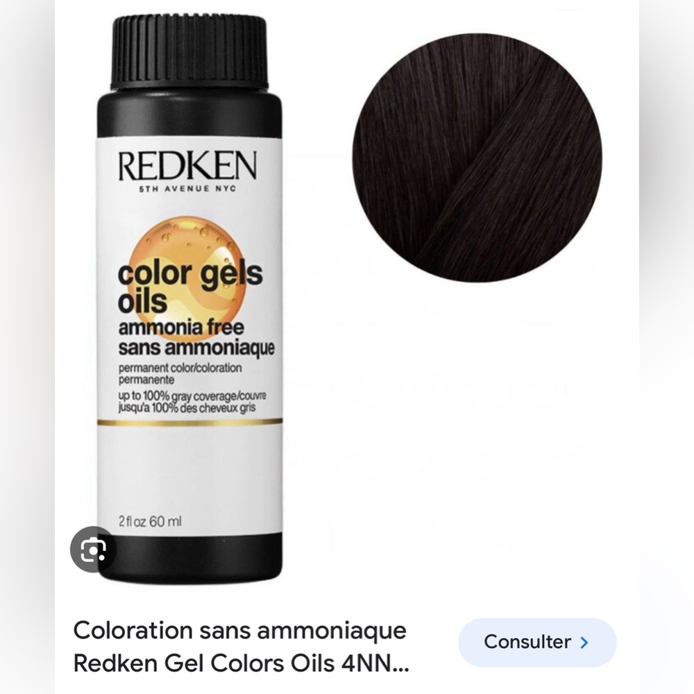 Redken Color Gels Oils Ammonia-Free “Coffe Brown” 4NN